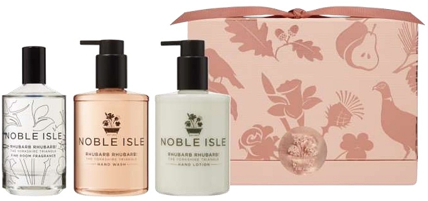Noble Isle The Botanical Saunter Luxury Christmas Gift Set - Набор (soap/250ml + h/lot/250ml + room fragr/100ml) — фото N1