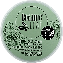 Скраб-детокс сольовий для тіла, рук та ніг - Botanic Leaf Detox Salt Scrub — фото N1
