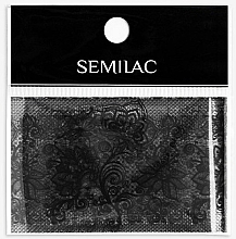 Парфумерія, косметика Декор для манікюру - Semilac 06 Transfer Nagelfolie Semilac Black Lace