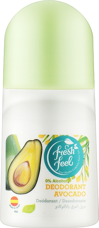 Дезодорант кульковий "Avocado" - Fresh Feel Deodorant — фото N1