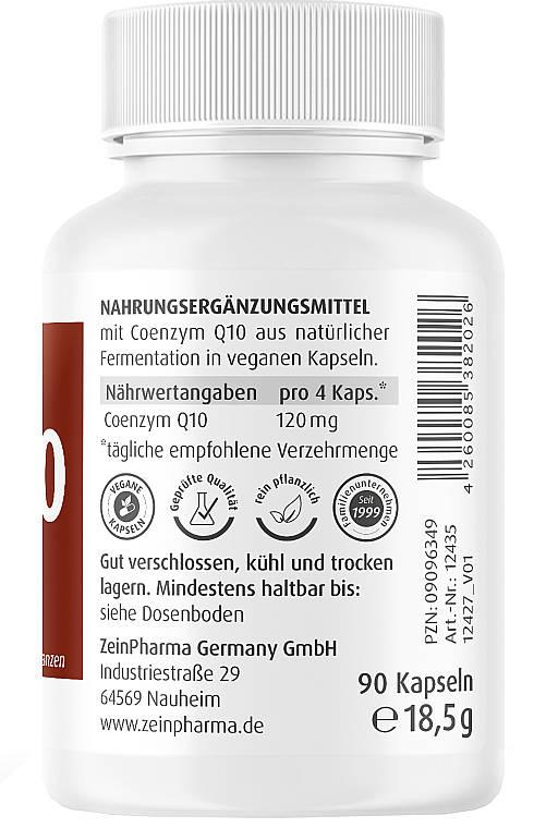 Пищевая добавка "Коэнзим Q10", 30 мг - ZeinPharma  — фото N3