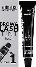Краска для бровей и ресниц - Andmetics Brow & Lash Tint — фото N1