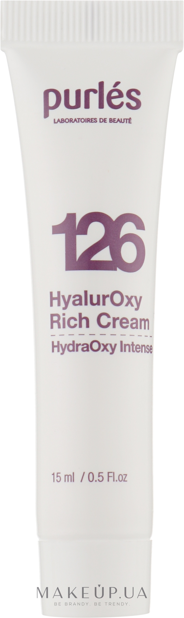 Гіалуроновий крем зволожувальний і живильний - Purles 126 HydraOxy Intense HyalurOxy Rich Cream (міні) — фото 15ml