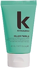 Живильний крем для волосся для створення кучерів - Kevin.Murphy Killer.Twirls Nourishing Curl Refining Air-Dry Crème (міні) (туба) — фото N1