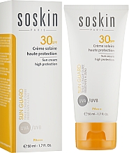 Солнцезащитный крем SPF 30+ - Soskin Sun Cream Very High Protection SPF30 — фото N2