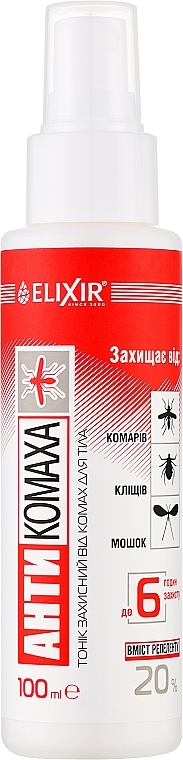 Тонік захисний від комах для тіла "Антикомаха" - Elixir — фото N1