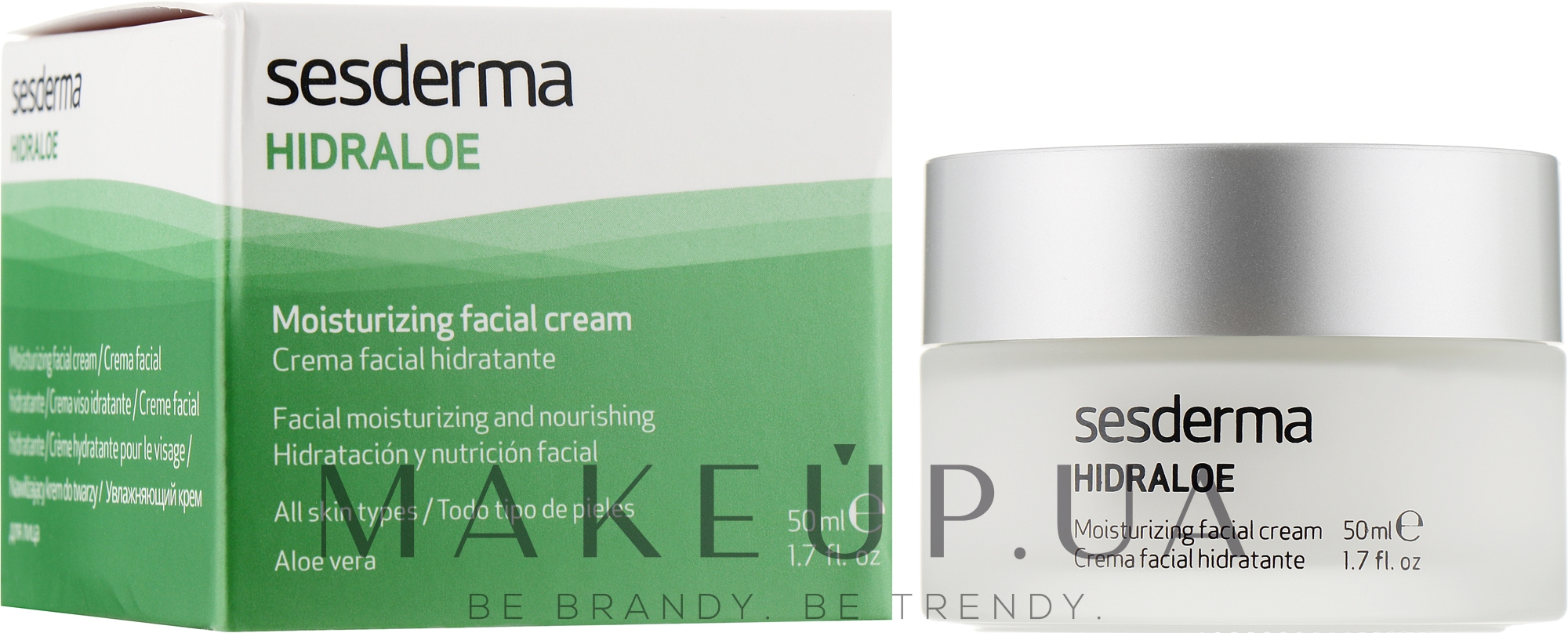 Увлажняющий крем для лица - SesDerma Laboratories Hidraloe Moisturizing Face Cream — фото 50ml