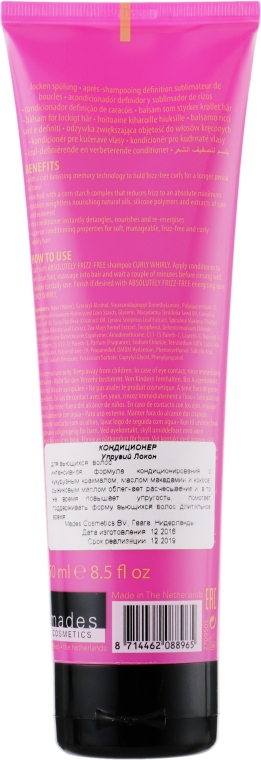 Кондиціонер - Mades Cosmetics Absolutely Frizz-free Conditioner Curly Whirly — фото N2