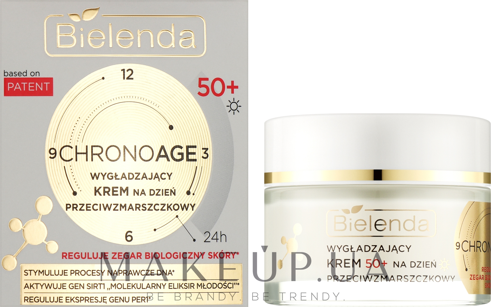 Разглаживающий дневной крем для лица 50+ - Bielenda Chrono Age 24H Smoothing Anti-Wrinkle Day Cream — фото 50ml