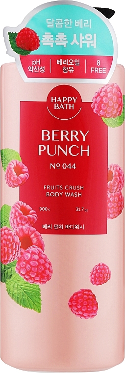 Гель для душа "Ягодный пунш" - Happy Bath Fruit Crush Body Wash Berry Punch — фото N1