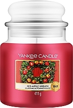 Ароматическая свеча "Красный яблочный венок" в банке - Yankee Candle Red Apple Wreath — фото N1