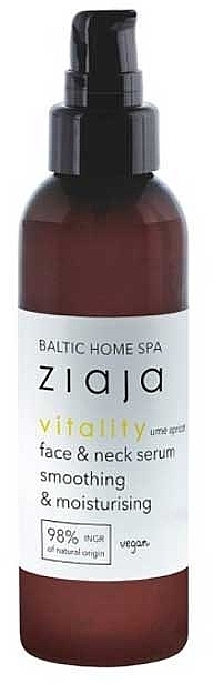 Розгладжувальна й зволожувальна сироватка для обличчя, шиї й зони декольте - Ziaja Baltic Home Spa Witalizacja — фото N2