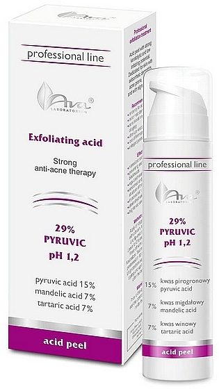 Пилинг для лица квасовый - Ava Laboratorium 29% PYRUVIC pH 1,2 — фото N1