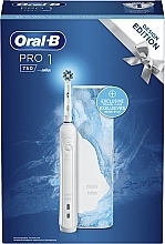 Парфумерія, косметика Електрична зубна щітка, біла - Oral-B PRO1 750 White