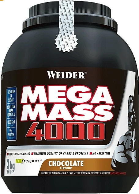 Гейнер Mega Mass 4000 "Шоколад" - Weider Super Mega Masss — фото N1
