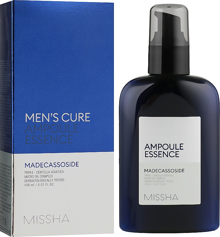 Ампульная эссенция для проблемной кожи с мадекассосидом - Missha Mens Cure Ampoule Essence — фото N2