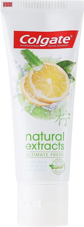 Зубная паста "Безупречная свежесть" - Colgate Natural Extracts Ultimate Fresh Lemon — фото N4