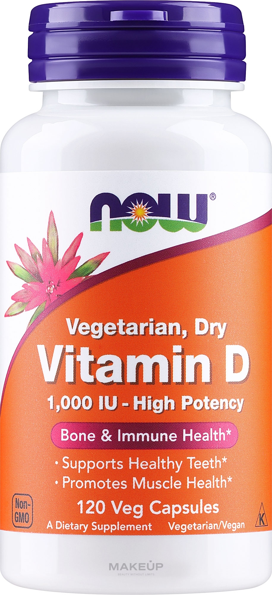 Вітамін D-3 високоактивний, у капсулах - Now Foods Vitamin D 1000 Iu High Potency Capsules — фото 120шт