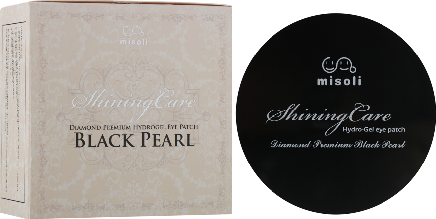 Патчи для кожи вокруг глаз с черным жемчугом - Misoli Shining Care Black Pearl Eye Patch