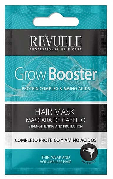 Укрепляющая и защитная маска для волос - Revuele Grow Booster Hair Mask — фото N1