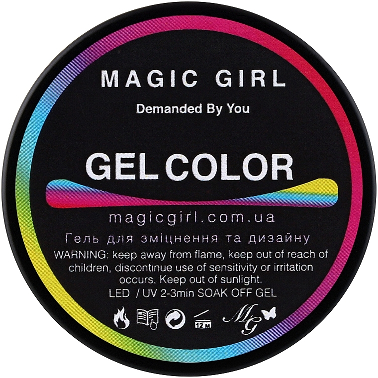 Гель для укрепления и дизайна ногтей, 12 мл - Magic Girl Gel Color — фото N1