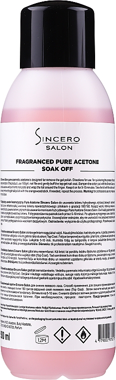 Косметичний ацетон - Sincero Salon Fragrant Acetone — фото N1