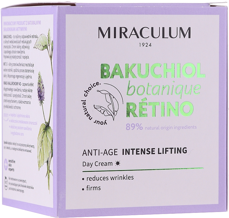 Дневной крем для лица - Miraculum Bakuchiol Botanique Retino Anti-Age Intensive Lifting