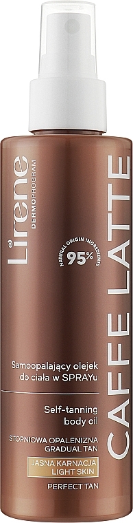 Олія-спрей для автозасмаги тіла - Lirene Perfect Tan Self-Tanning Spray Body Oil