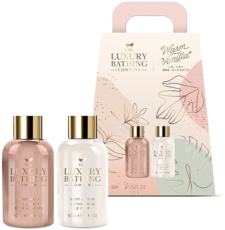 Набір - Grace Cole The Luxury Bathing Warm Vanilla Set (sh/gel/50ml + b/lot/50ml) — фото N1