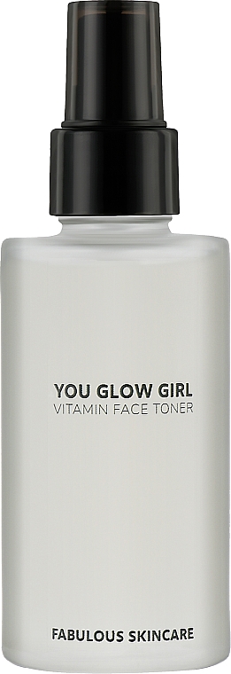 Витаминный тонер для лица - Fabulous Skincare Vitamin Face Toner You Glow, Girl (спрей) — фото N1