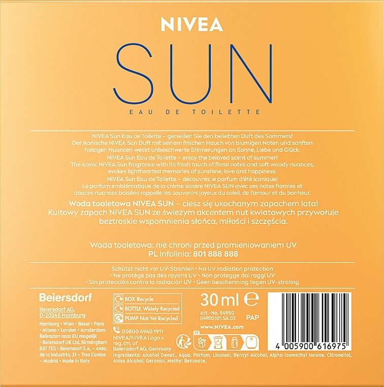 NIVEA Sun Eau - Туалетная вода — фото N3