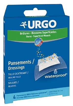 Пластир медичний водонепроникний, 10х7 см  - Urgo Dressings Waterproof — фото N1
