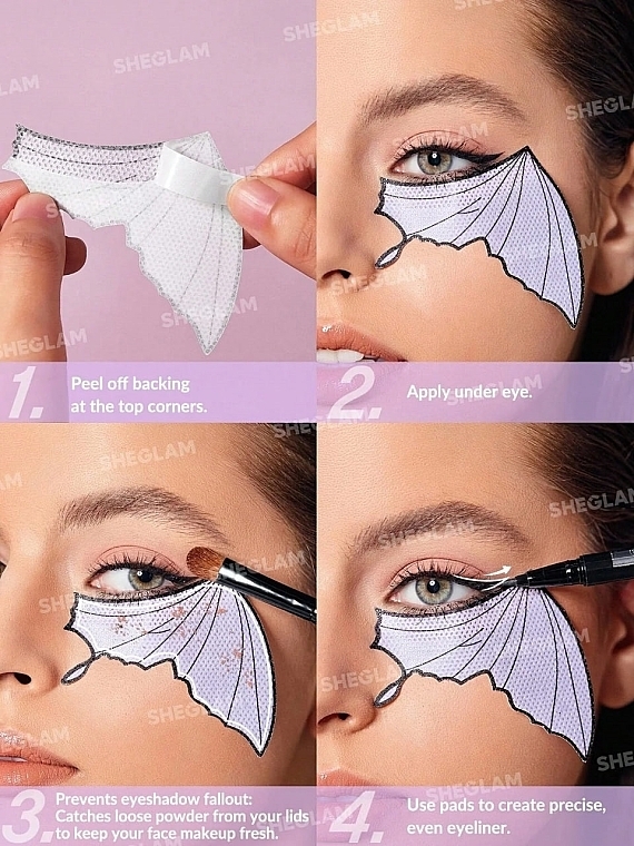 Наклейки для век "Бабочка" - Sheglam So Long Fallout Butterfly Eyeshadow Sticker — фото N2