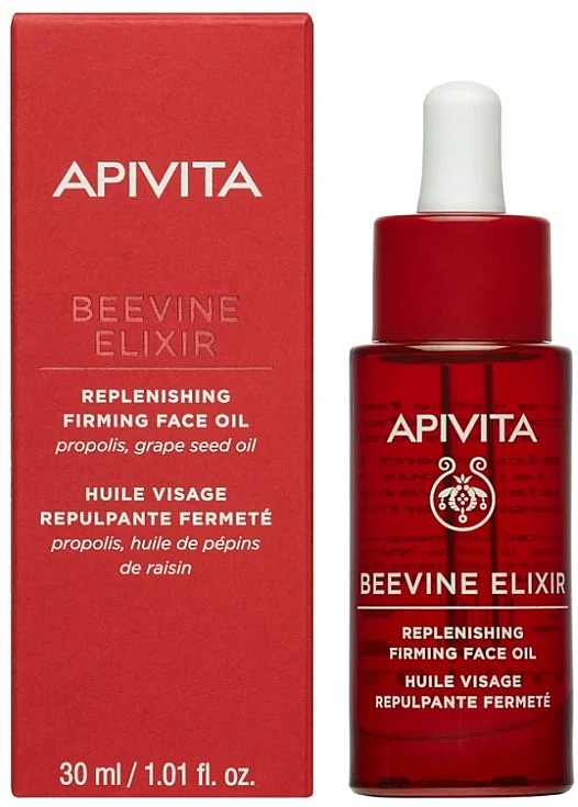 Восстанавливающее и укрепляющее масло для лица - Apivita Beevine Elixir Replenishing Firming Face Oil — фото N2