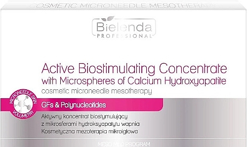 Антивозрастной концентрат с трипептидом меди - Bielenda Professional Meso Med Program Active Biostimulating Concentrate — фото N1