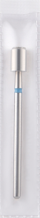 Фреза алмазная, цилиндр, диабетическая, 5.0 мм, L-7.0 мм, синяя - Head The Beauty Tools — фото N1