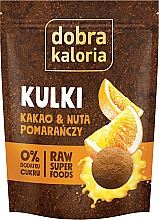 Энергетические шарики с какао и апельсиновым вкусом - Dobra Kaloria RAW Superfoods Balls Cacao & Orange  — фото N1