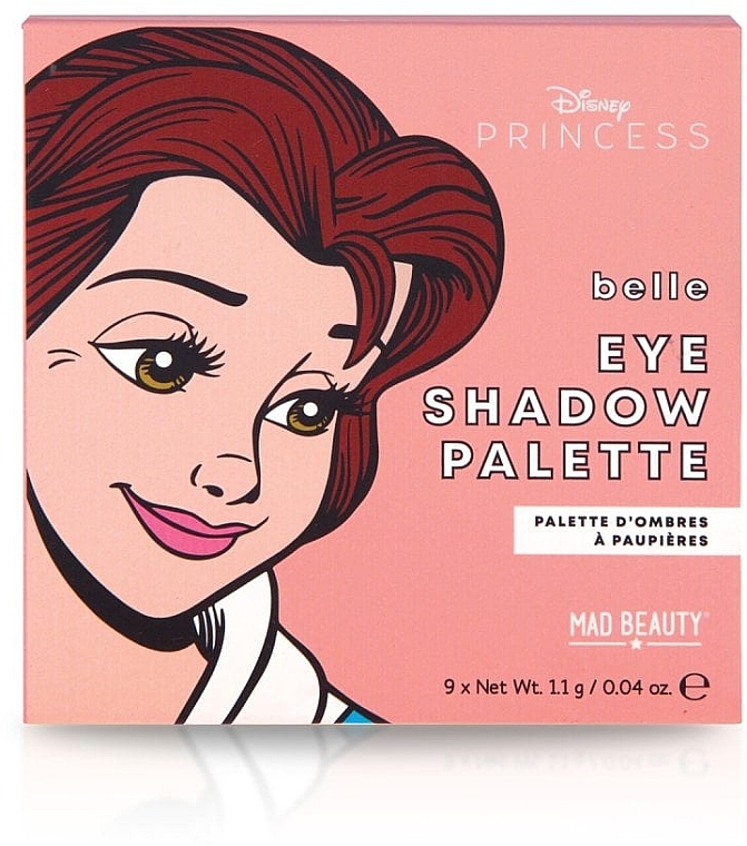 Палетка тіней для повік "Белль" - Mad Beauty Disney POP Princess Mini Belle Eyeshadow Palette — фото N1
