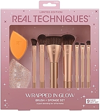 Духи, Парфюмерия, косметика Набор, 9 продуктов - Real Techniques Wrapped In Glow