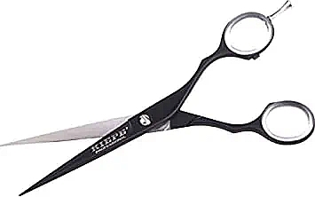 Ножиці перукарські, 2445/5, чорні зі сріблястим  - Kiepe Hair Scissors Luxury Regular 5" — фото N1