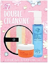 Духи, Парфюмерия, косметика Набор - W7 Double Cleansing Essentials (gel/120ml + balm/70g + acc)