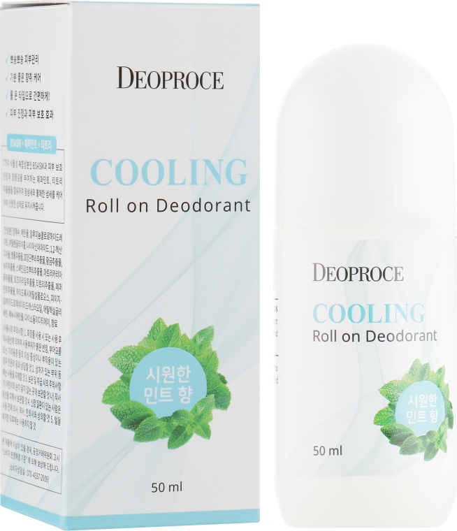 Дезодорант шариковый с ароматом мяты - Deoproce Cooling Roll On Deodorant