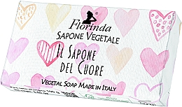 Натуральне мило, асорті сердечка - Florinda Vegetal Soap — фото N1