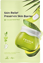 Маска тканинна для обличчя, з авокадо - Frudia Skin Relief Preserves Skin Barrier — фото N1