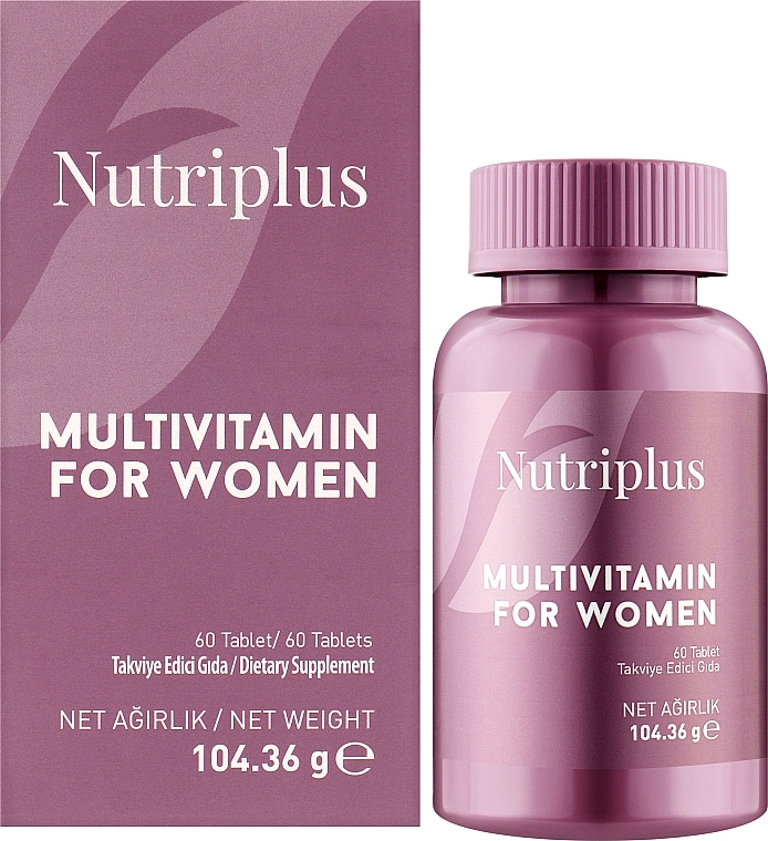 Мультивитаминный комплекс для женщин, в таблетках - Farmasi Nutriplus Multivitamin for Women — фото N2