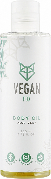 Масло для тела "Алоэ Вера" - Vegan Fox Body Oil Aloe Vera — фото N1