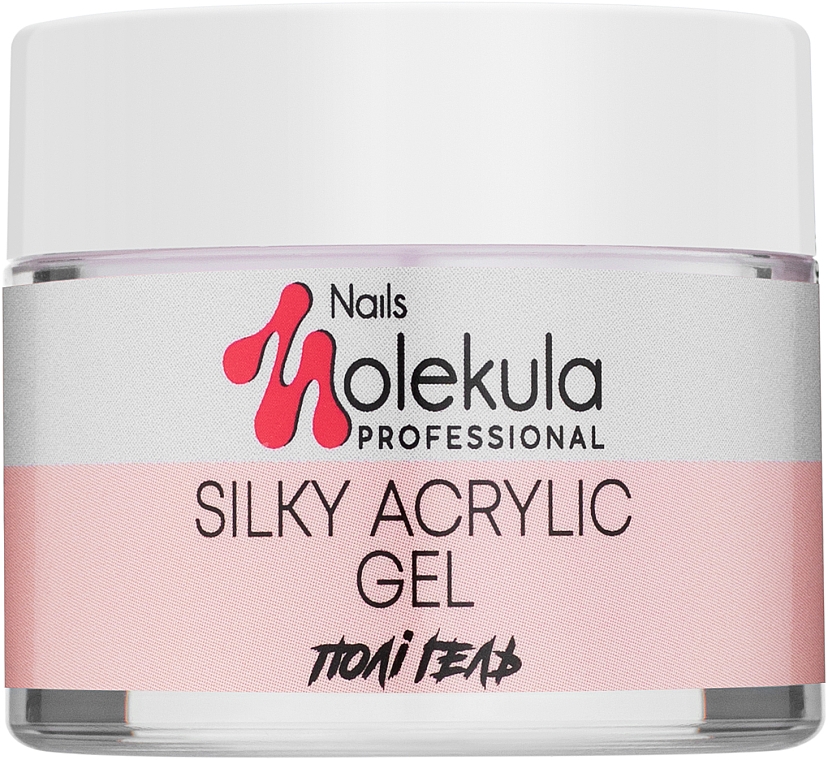 Акрил-Гель - Nails Molekula Silky Acrylic Gel Silky White — фото N1