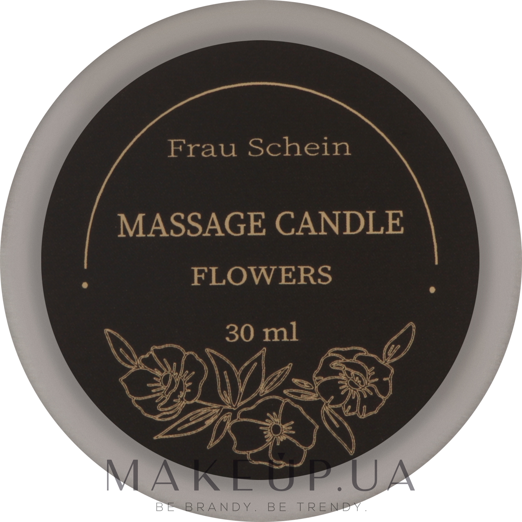 Свічка масажна для рук і тіла "Квіткова" - Frau Schein Massage Candle Flowers — фото 30ml