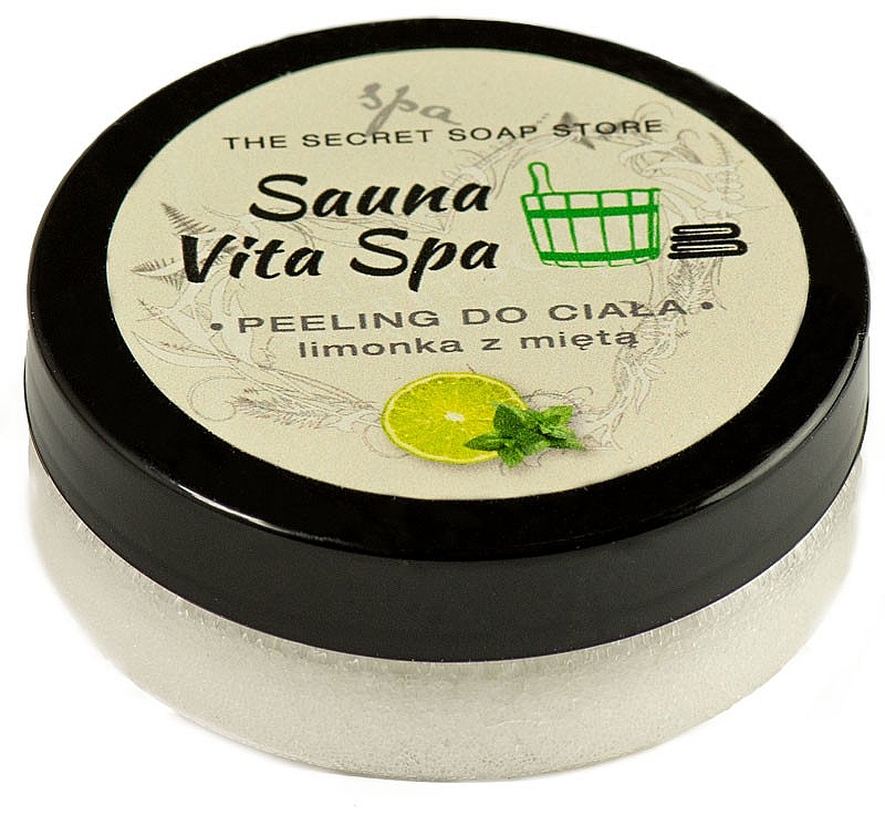 Сольовий скраб для тіла "Лайм і м'ята" - Soap&Friends Sauna Vita Spa — фото N1