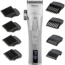 Машинка для підстригання волосся з РК-дисплеєм, срібло - Camry Premium Hair Clipper CR 2835s Cordless Silver — фото N1